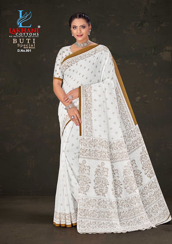 Buti Special Vol 09 By Lakhani Cotton Printed Sarees Wholesale Shop In Surat